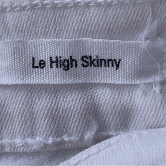 FRAME Denim Le High Skinny Crop Distressed Jeans - Picture 7 of 8